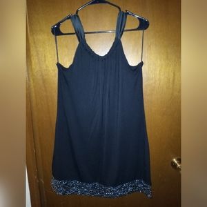 Express: New Black Dress With Silver Gemstone